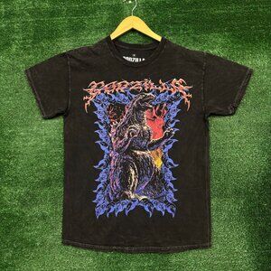 King of Monsters Godzilla Mineral Wash T-Shirt Size Medium